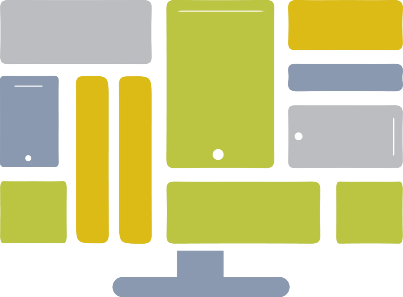 Un même contenu affiché sur écran, tablette et mobile